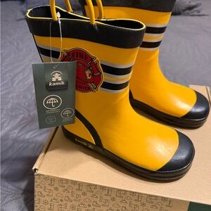 Kamik Kids Yellow Firefighter Boots